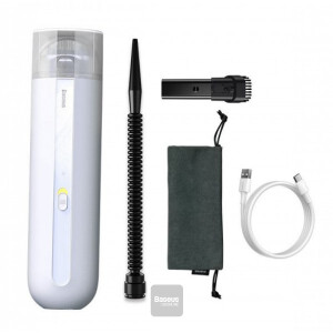 BASEUS A2 Car Vacuum Clearner High Power 5000Pa Suction Portable Mini Cordless Vacuum Cleaner White