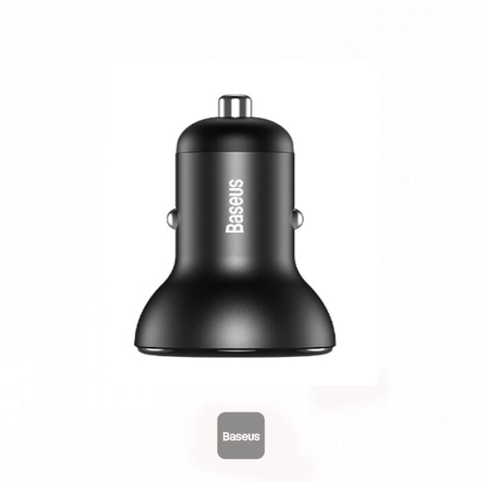 Baseus Digital Display PPS شاحن سيارة شاحن سريع مزدوج 45 وات