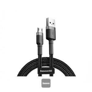 Baseus Cafule 2.4A cable USB to Micro 1Mtr Gray+Black