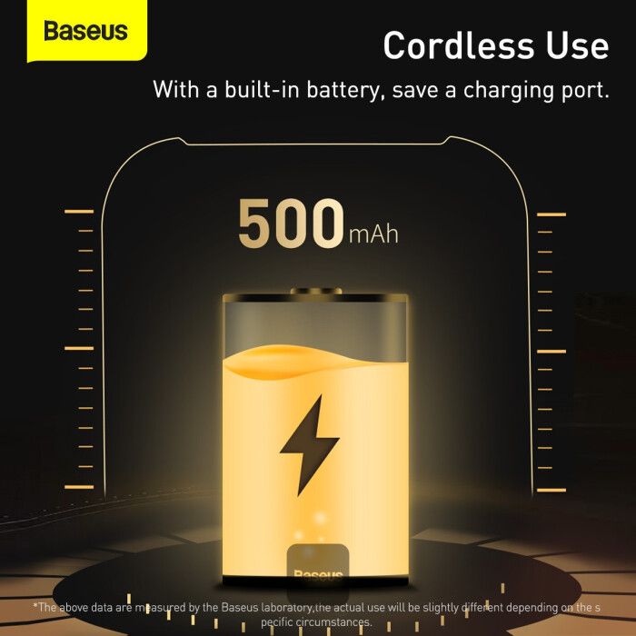 Baseus Smart Cleaner Auto Car Trash Can (Free Trash Bags 2 Rolls/60 Each) Black