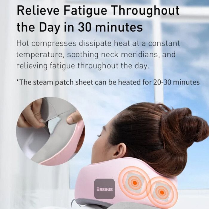 Baseus Travel Pillow Memory Foam Neck &amp; Cervical Pillow for Airplane