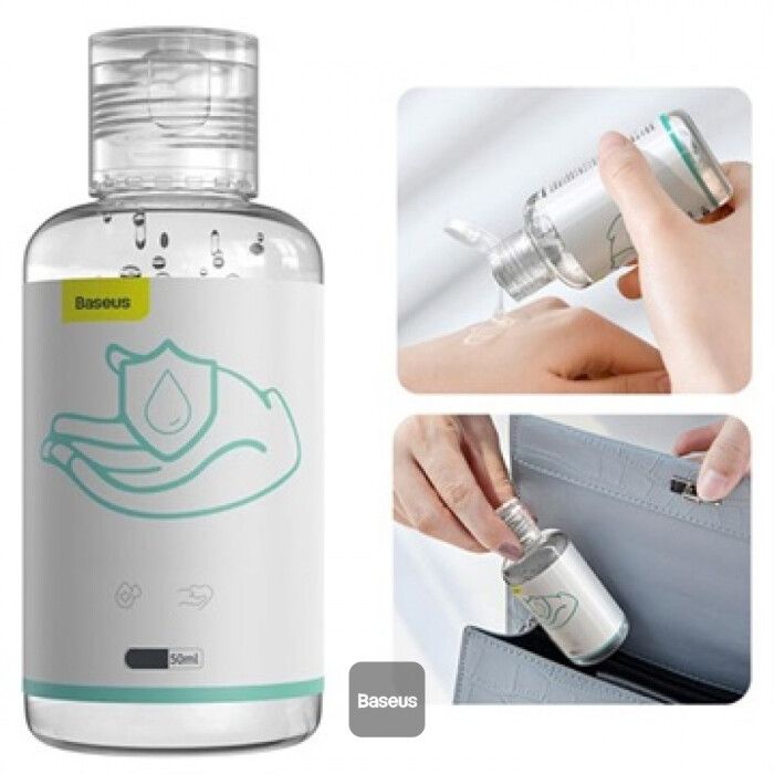 Baseus 50ml Portable Antibacterial Hand Sanitizing Gel 75% Alcohol No