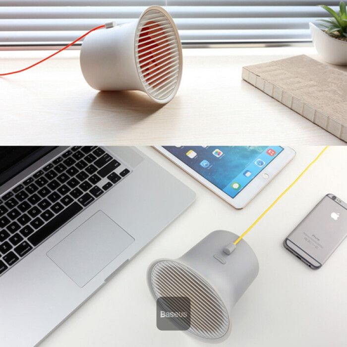 Baseus Small Horn Desktop Fan Pink – Dual