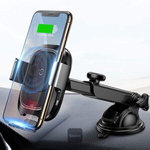 Baseus Car Phone Mount, 11 Intelligent Gravity Sensing 360 Rotation Cell Phone Holder for Car Air Vent Compatible with Smartphone 4.7-6.5 inch