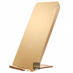 Baseus multifunctional wireless charging pad for phone with desktop holder（With Type-C cable）Gold