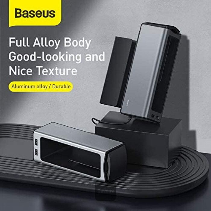 BASEUS Deluxe Metal Armrest Console Organizer[Dual USB Power Supply]
