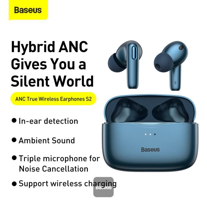 Baseus SIMU ANC True Wireless Earphones S2 White