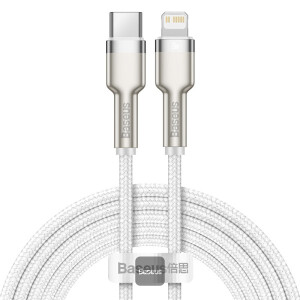 Baseus Cafule Series Metal Data Cable Type-C to Lightning iPhone PD 20W 2m - White