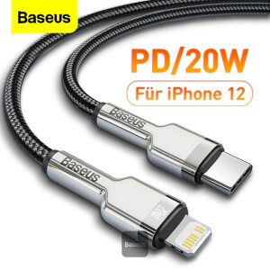 Baseus Cafule Series Metal Data Cable Type-C to Lightning iPhone PD 20W 2m - Black