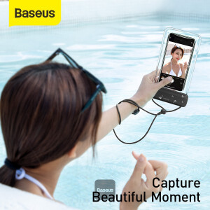 Baseus Waterproof Bag and Phone Case - 7.2 Inches Black