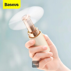 Baseus Tube Mini Portable Fan Beige