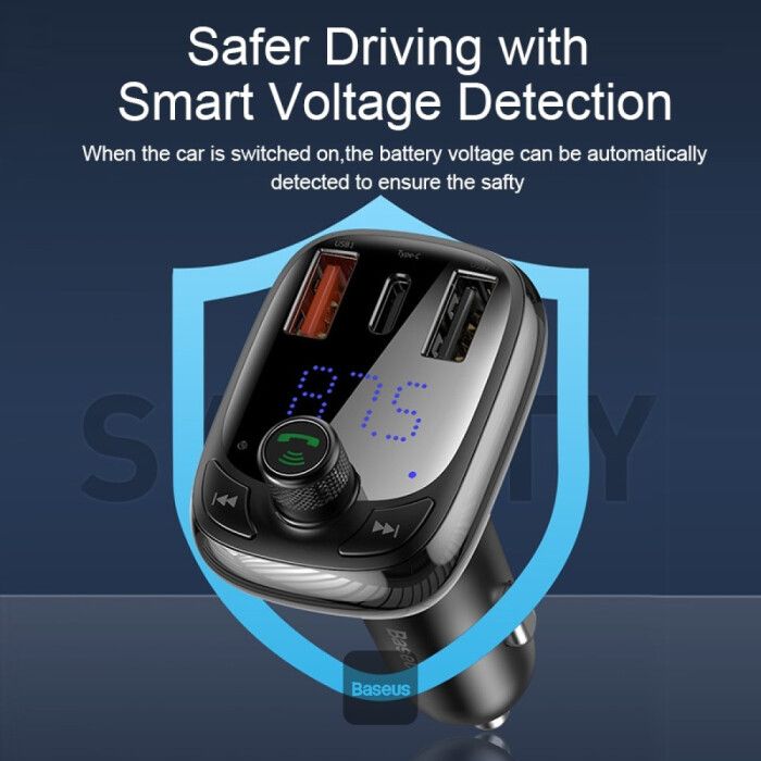 Bluetooth FM Transmitter Car MP3 Player Handsfree Wireless Radio Audio Adapter with USB Disk/SD Card