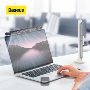 Baseus USB مروحة مراقب كليب على والوقوف مروحة مكتب بدون شفرات قوية الرياح تكييف الهواء صامتة مبرد الصيف لأجهزة الكمبيوتر المحمول