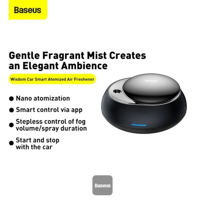 Baseus Wisdom Car Smart Atomized Air Freshener, Car Air Freshener Perfume Smart APP Control