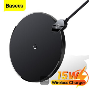 Baseus LED Digital Display Gen2 15W Wireless Charger Fast Wireless Charging Pad For iPhone 13 12 11 Pro Airpods Samsung Xiaomi Huawei