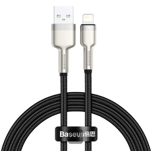 Baseus Cafule Series Metal Data Cable USB to IP 2.4A (1m) Black