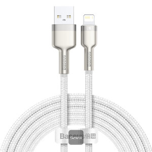 Baseus Cafule Series Metal Data Cable USB to IP 2.4A (2m) White