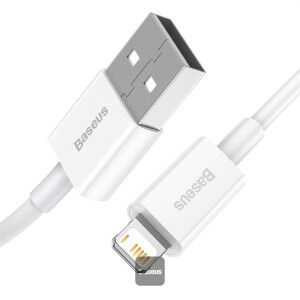 Baseus Superior Series Fast Charging Data Cable USB to iP 2.4A (2M) White