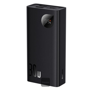 Baseus Adaman2 Metal Digital Display Quick Charge Power Bank 10000mAh 30W - Black