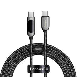 Baseus Display Fast Charging Data Cable Type-C to Type-C 100W (2m) Green