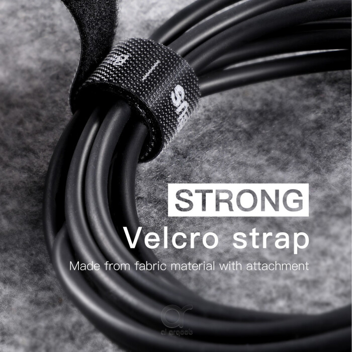 Arqoob - Baseus Rainbow Circle Velcro Straps 3m Black