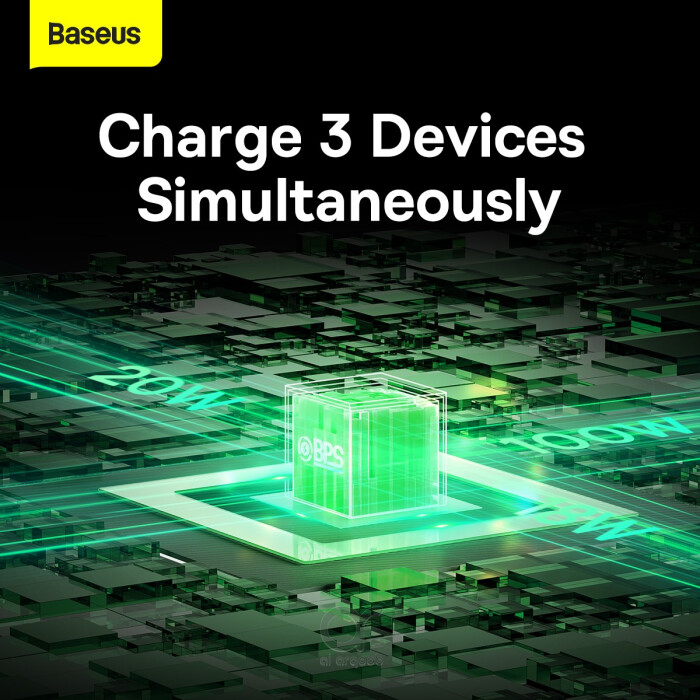 Baseus Traction Series Retractable 3-in-1 Fast Charging Cable 100W
