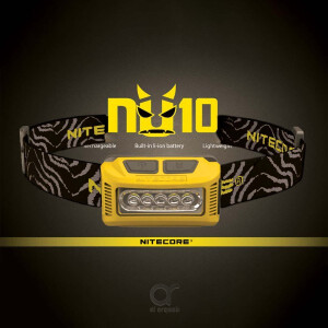 Nitecore NU10 160 Lumen Ultra Lightweight Rechargeable Yellow
