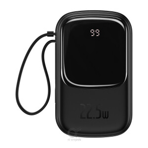 Baseus Qpow Digital Display quick charging power bank 20000mAh 22.5W With Type-C Cable Black