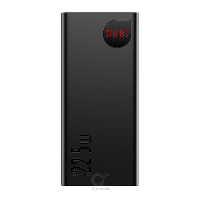 Baseus Adaman Metal Digital Display Quick Charge Power Bank 20000mAh 22.5W - Black