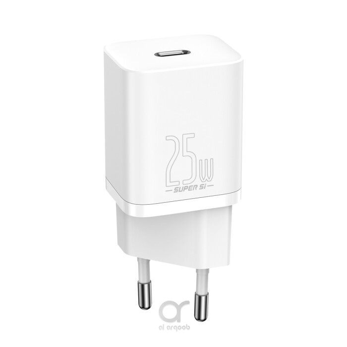 Baseus Super Si Quick Charger 1C 25W EU Sets (Cable TYPE