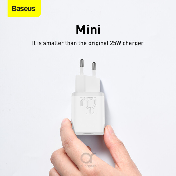 Baseus Super Si Quick Charger 1C 25W EU Sets (Cable TYPE