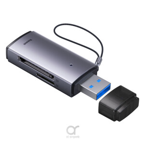 Baseus Lite Series USB-A to SD/TF Card Reader Grey