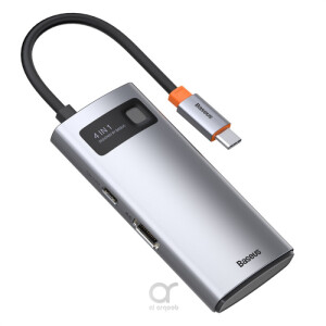 Baseus USB C Hub 4 in 1 Docking Station Adapter مع 4K HDMI لأجهزة MacBook Pro و Surface Pro و iPad Pro وأجهزة Type C الأخرى