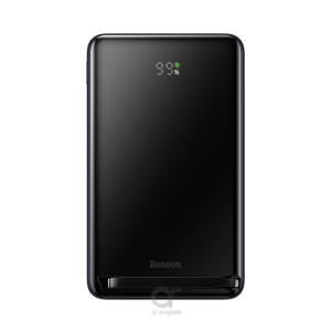 Baseus Magnetic Bracket Wireless Fast Charge Power Bank 10000mAh 20W With Baseus Xiaobai series fast charging Cable USB C 50cm Black