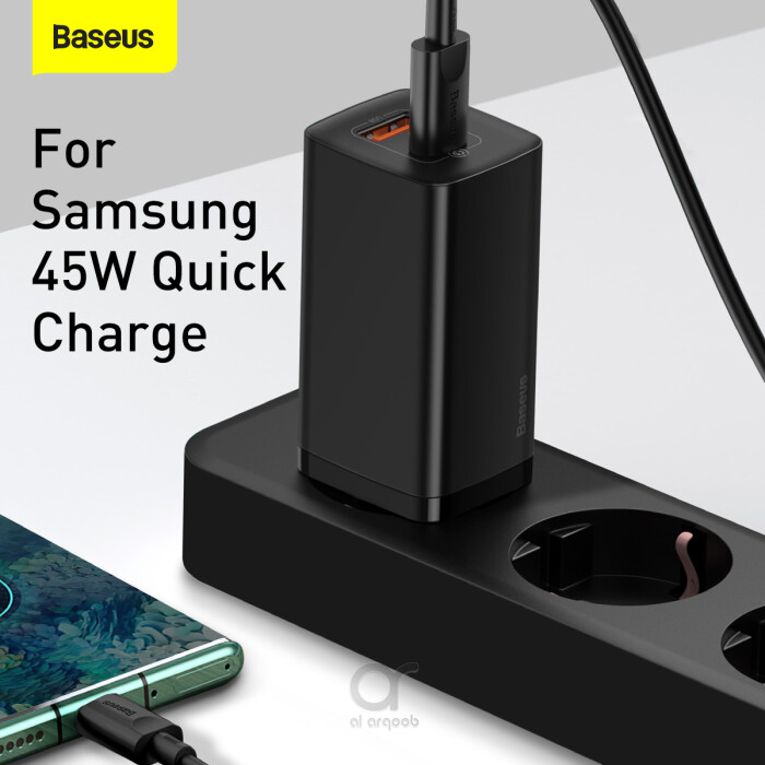Arqoob - Baseus 65W GaN3 Pro USB Charger PD Fast Charger Adaptor Desktop -  For iPhone 12 13 11 Xiaomi Tablets Mobile Phone