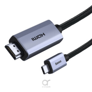 Baseus High Definition Series كبل محول USB Type C - HDMI 2.0 4K 60Hz 3m أسود