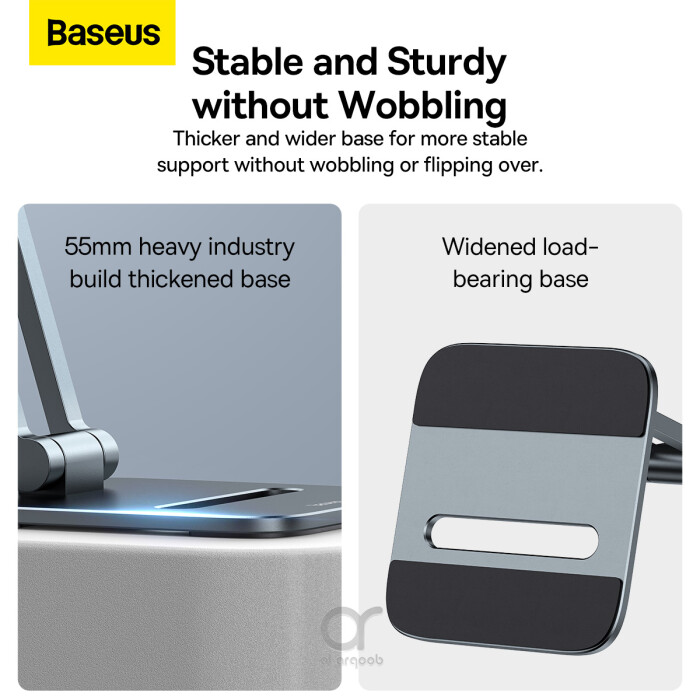 Baseus Desktop Biaxial Foldable Metal Stand (for Tablets) GreyBaseus Desktop Biaxial Foldable Metal Stand (for Tablets) Grey