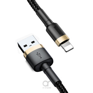 Baseus Cafule Cable durable nylon cord USB / Lightning QC3.0 2A 3M black-gold