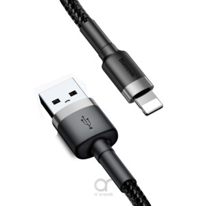 Baseus Cafule Cable durable nylon cord USB / Lightning QC3.0 2A 3M black-Grey