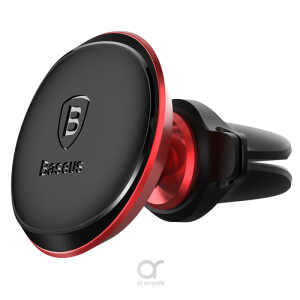 Baseus Magnetic Air Vent Car Mount Holder with cable clip Red