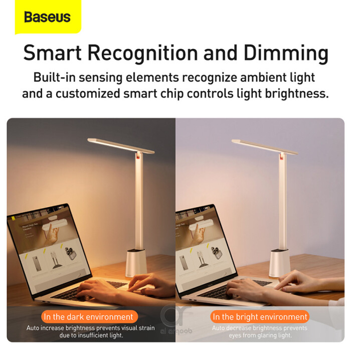 Baseus Smart Eye Series Rechargeable Folding Reading Desk Lamp Smart Light - White