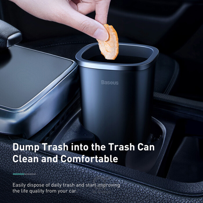 Arqoob - Automotive Garbage Can Mini Trash Bin Rubbish Bin