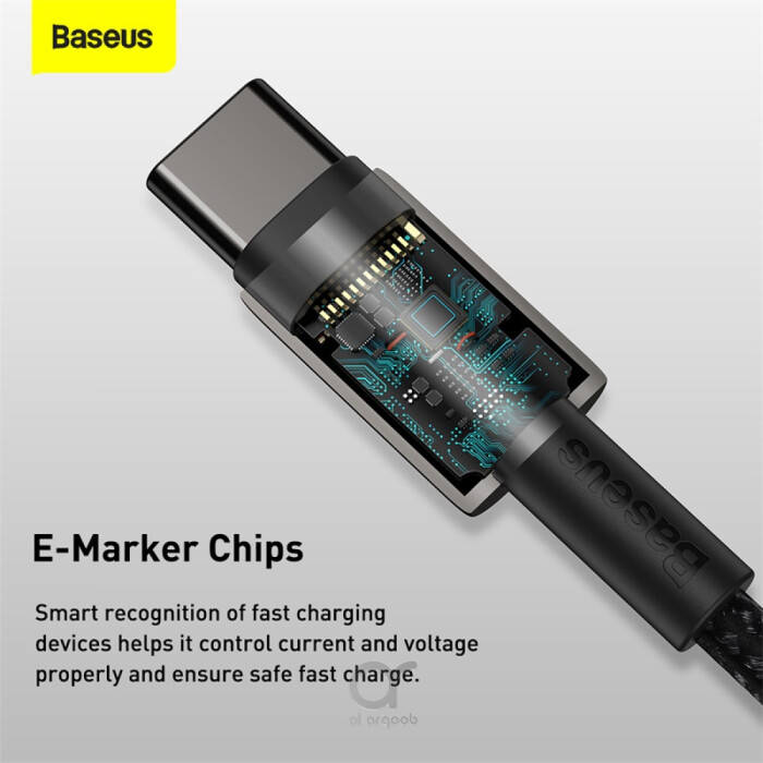 Baseus Tungsten Gold Fast Charging Data Cable Type-C to Type-C 100W 1M