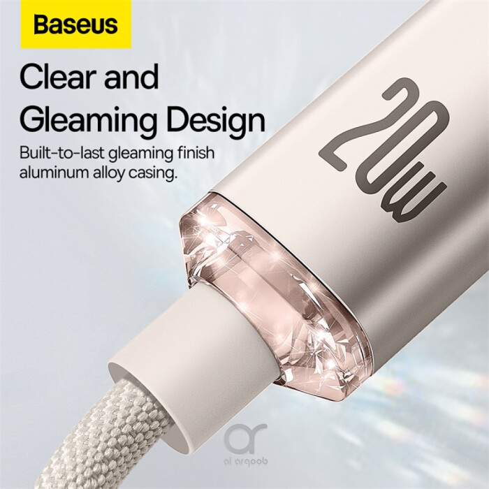 Baseus Crystal Shine Series USB Type C cable - Lightning Fast Charging Power Delivery 20W 1.2m