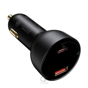 Baseus 100W Car Charger Dual Port USB Type C Quick Charger Digital PPS QC PD 3.0 Laptop Phone Charger