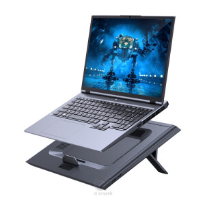 Baseus ThermoCool Heat-Dissipating Laptop Stand (Turbo Fan Version) Grey Hollow Air Duck