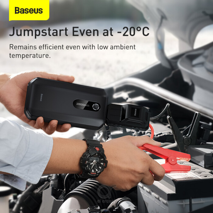 Baseus 10000mAh Car Jump Starter Power Bank Portable Power Station 1000A  Starting Device Car Booster Battery Charger Jump Start