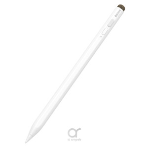 قلم الكتابة بالسعة Baseus Smooth (إصدار نشط + سلبي) أبيض (يحتوي على سلك USB عالمي من النوع C 3A 0.5 م باللون الأبيض * 1 ، طرف نشط * 1 ، غطاء طرف سلبي * 1)