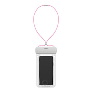 Baseus Waterproof Bag and Phone Case - 7.2 Inches Pink