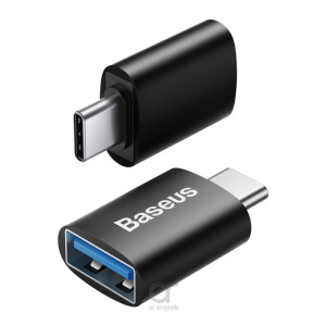 Baseus Ingenuity Series Mini OTG Adapter Type-C إلى USB-A 3.1 أسود